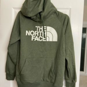 Forest Green North Face hoodie. Size S.